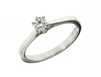 Anillo Mirco Visconti Mujer Solitario in Oro blanco Diamante 0.24 Ct Z644/3 - Z644/3